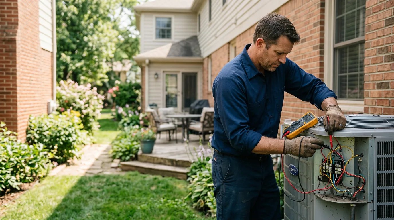 HVAC technician working near Calumet, IA